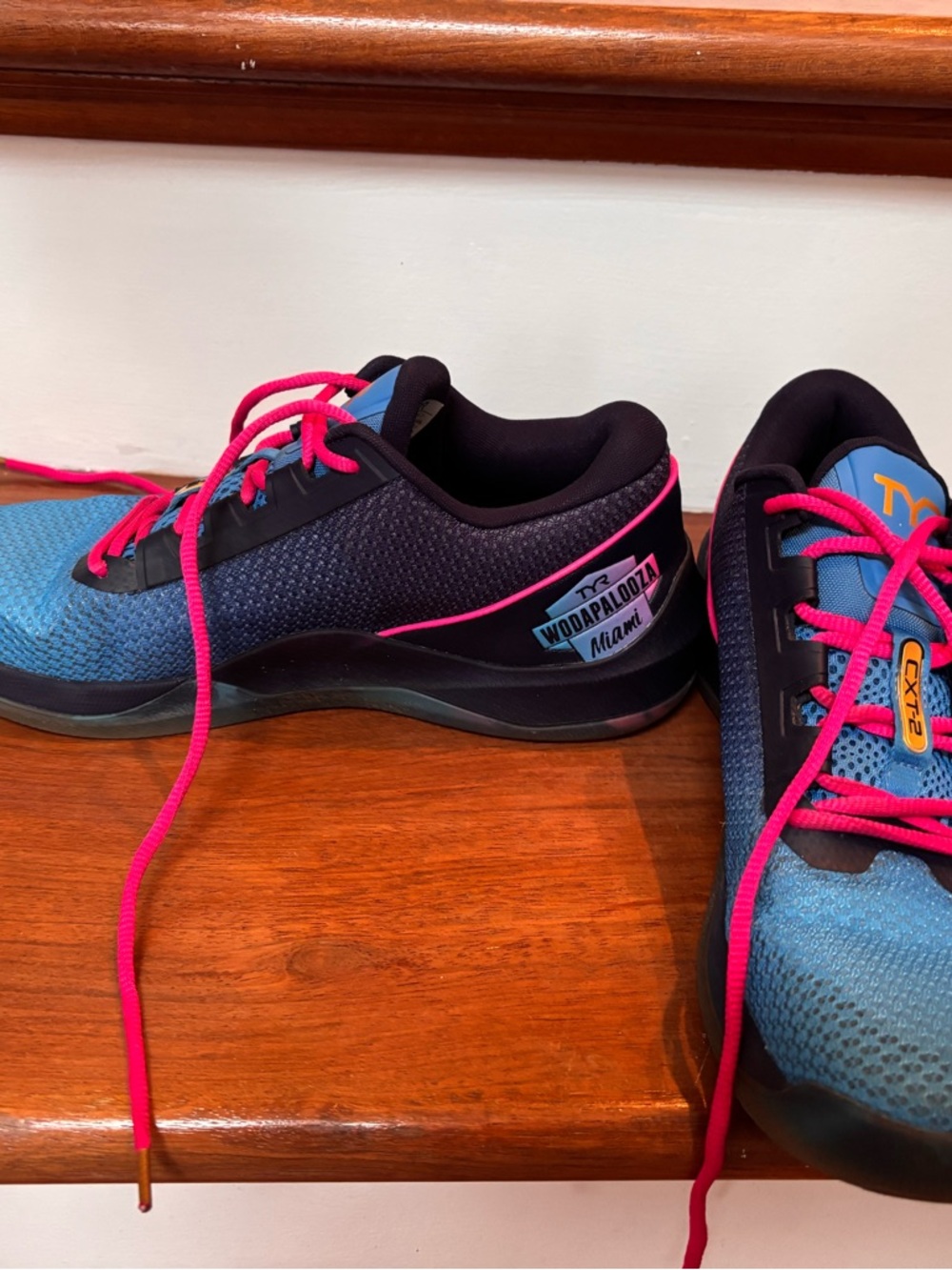 TYR women’s CXT-2 in Wodapalooza special edition blue/pink